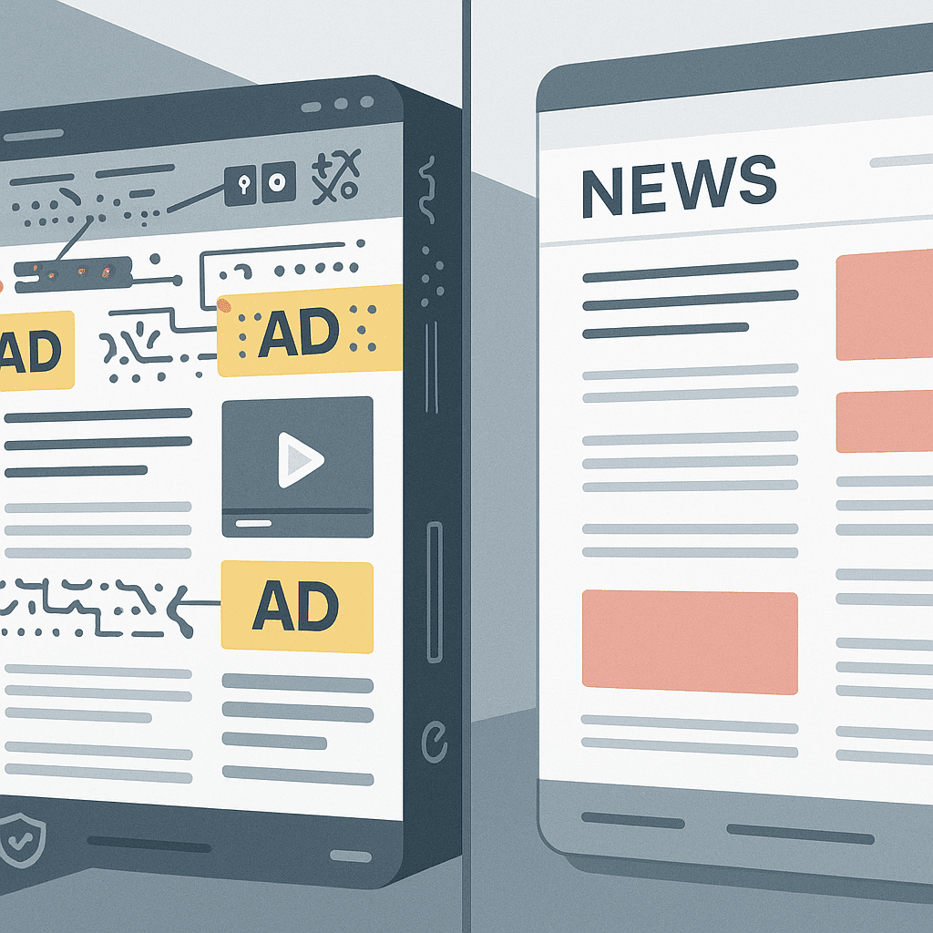Browser extension settings panel showing ad blocker configuration options and filter lists